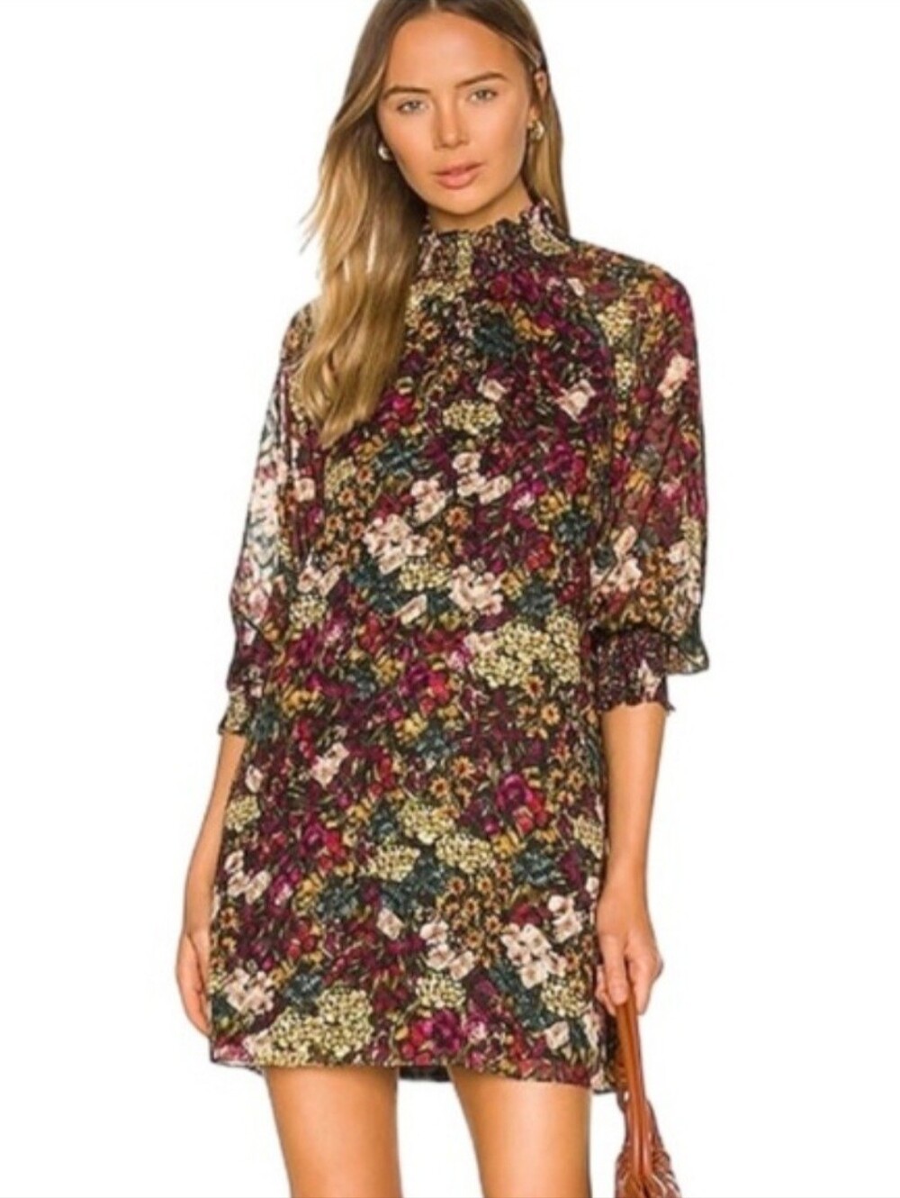 Amanda Uprichard Wayland Floral Mini Dress
